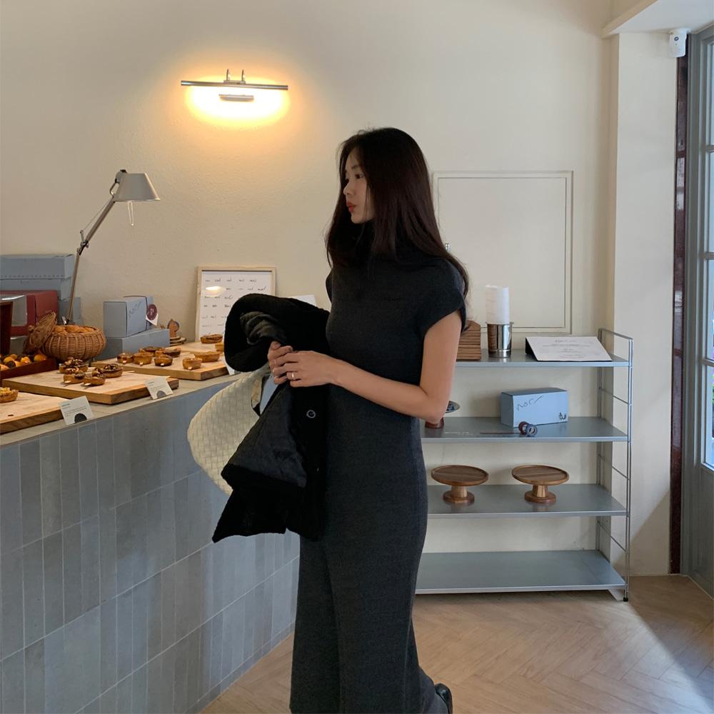 드에 폴라 니트 원피스 (3colors)