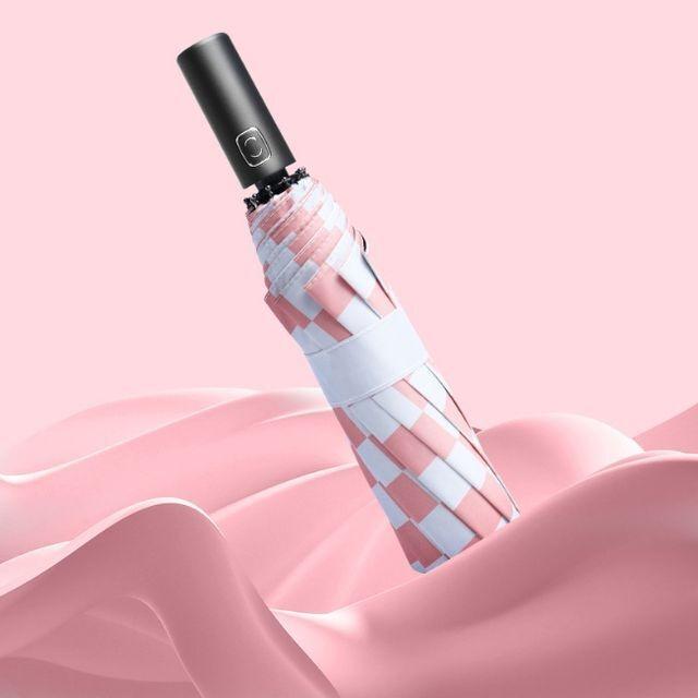 키밍 체크 10K 3단 자동 우산