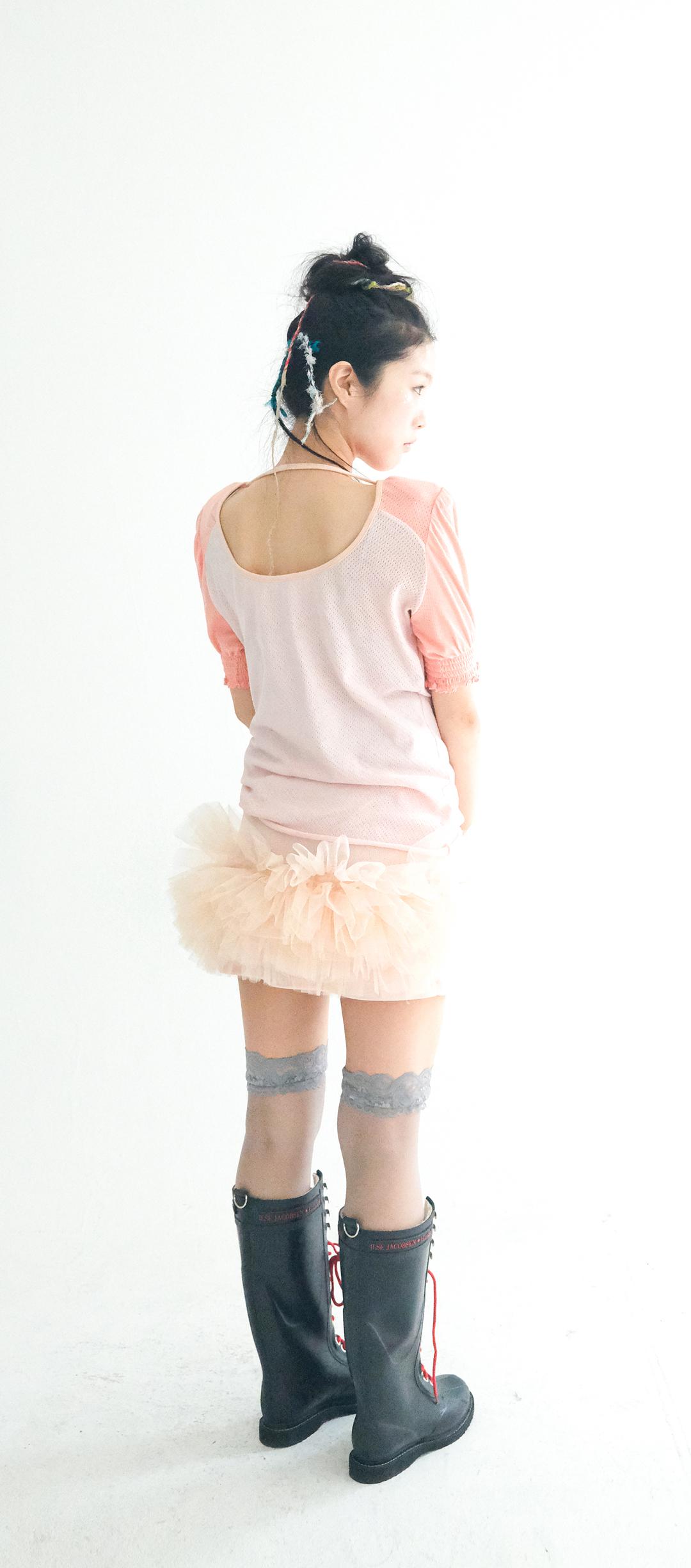 【fa.er.ie】jersey volume tulle skirt fa.er.ie] jersey volume tulle skirt (ivory)