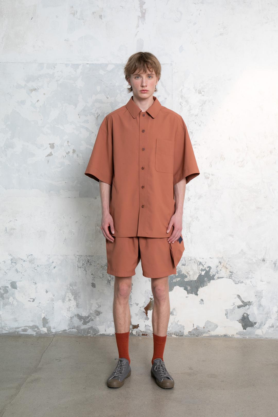 TYPEWRITER SWIM SHORTS_BRICK