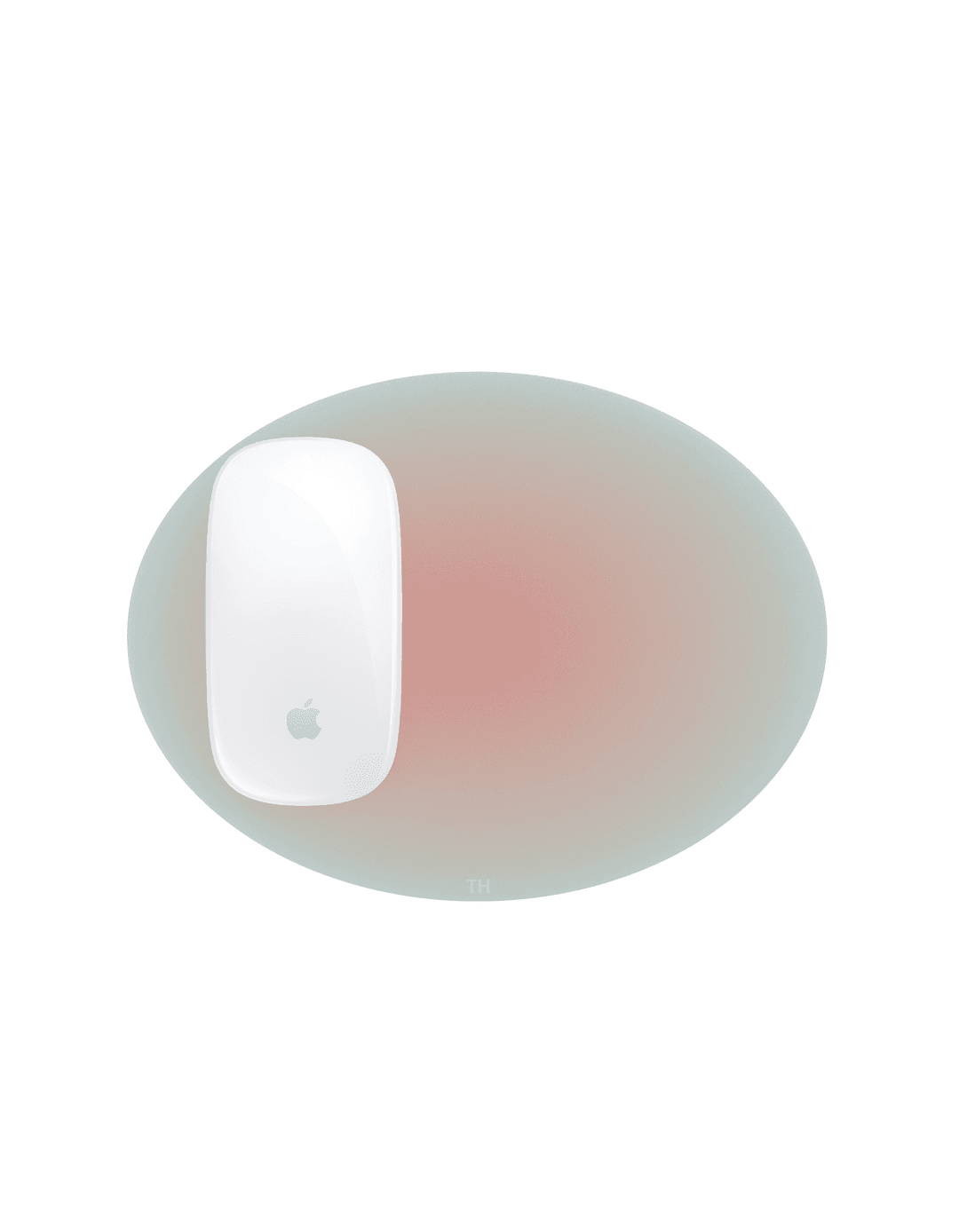 (B)Spread Mouse Pad (Deep Peach+Deep Pistachio)