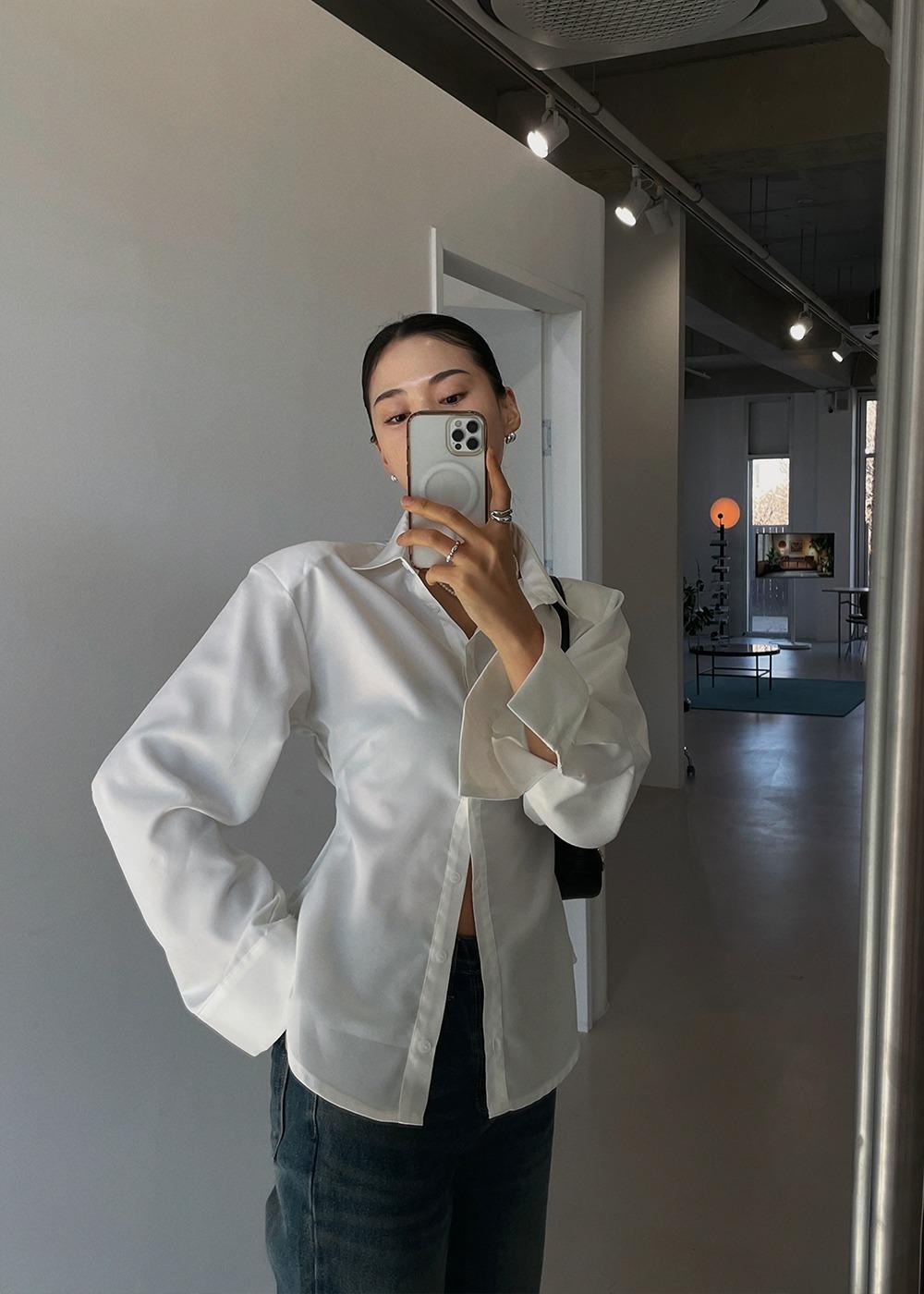 키키 라인 셔츠 (2color) 15406