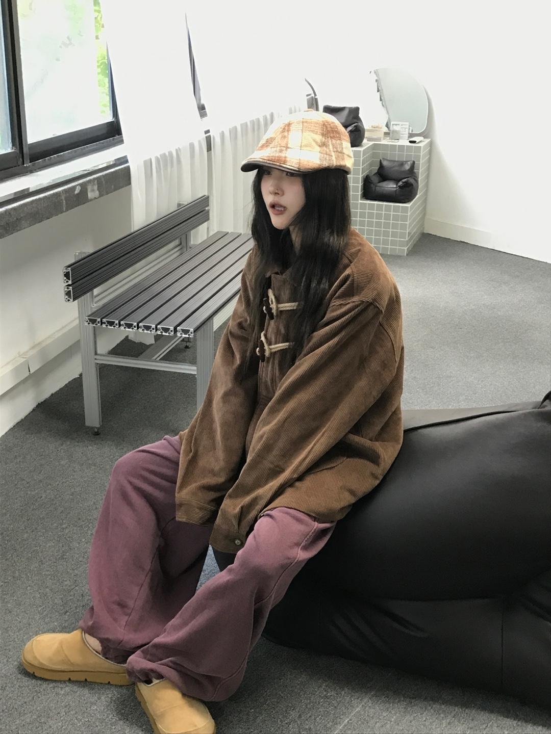 Corduroy toggle jacket