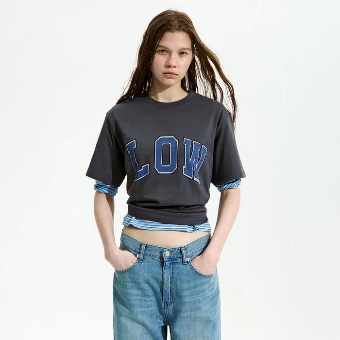 LOW T-SHIRT_CHARCOAL_LC252TS12CC