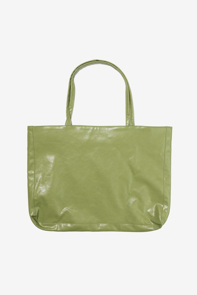 METALLIC DISC SHOPPER BAG