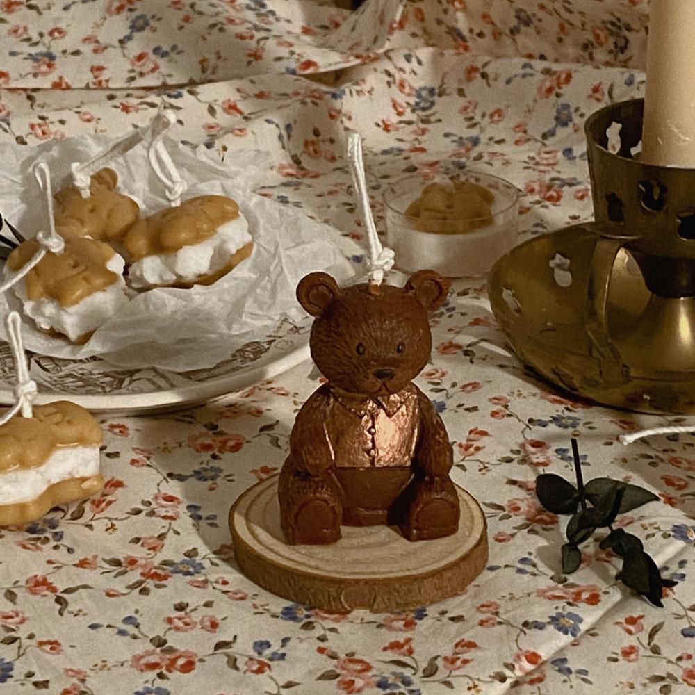 [ddashan] 조끼 곰돌이캔들 곰돌이소품 인테리어캔들