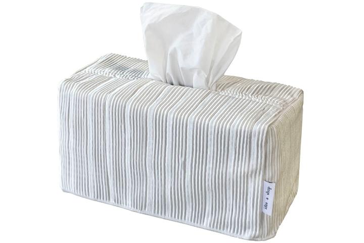 pleats tissue case - white (m) 티슈케이스