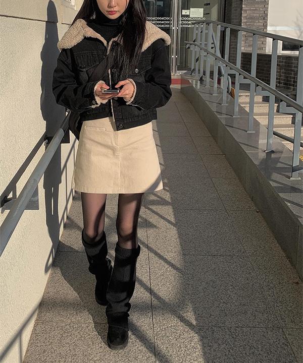 호리 트임 롱 레그워머 (3color)