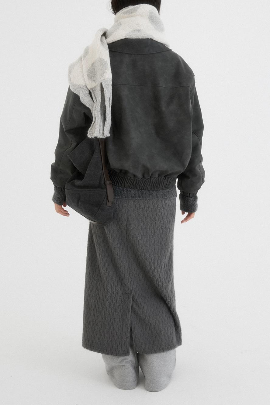 FUR KNIT LONG SKIRT