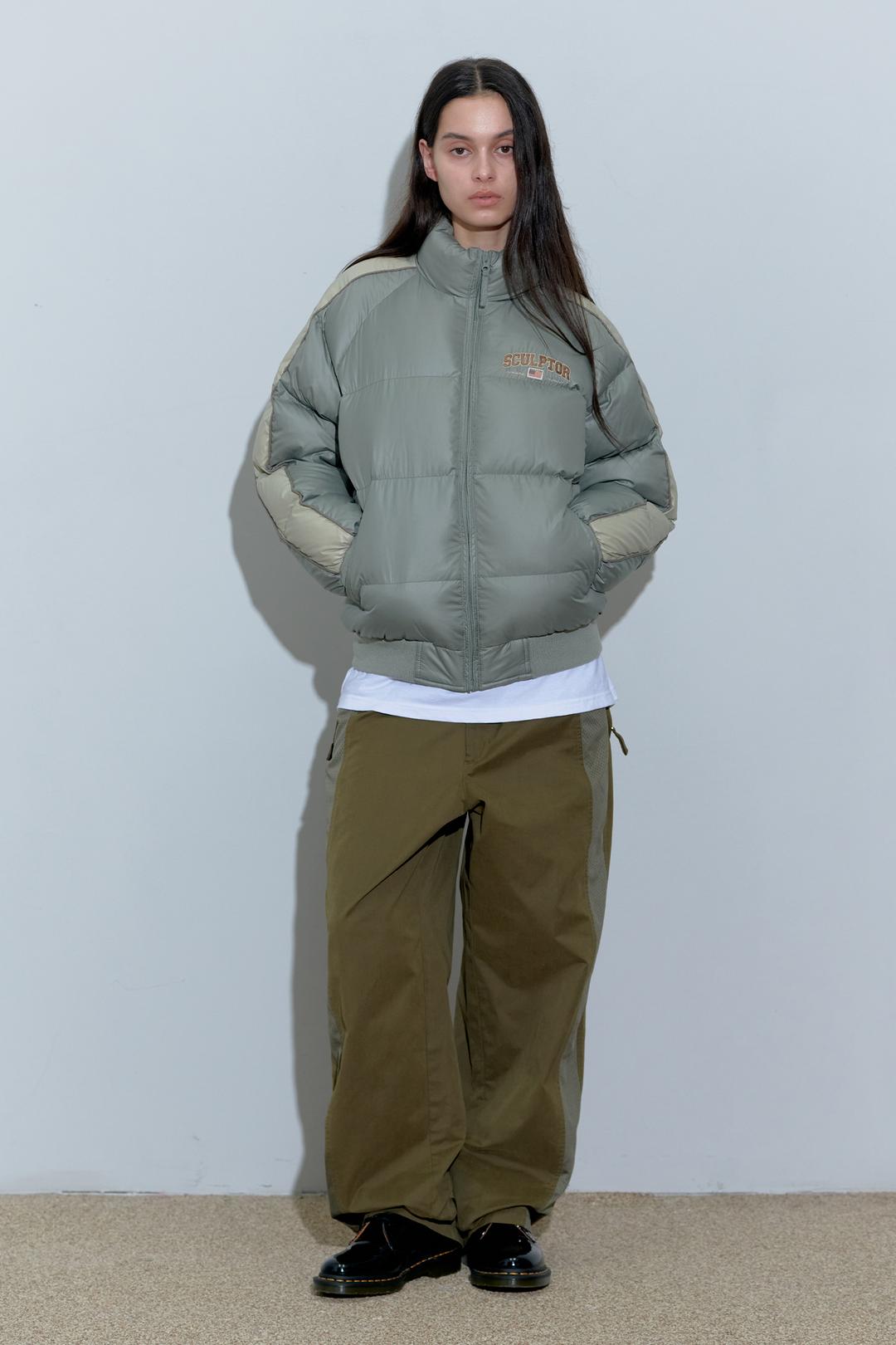 105 RDS Raglan Puffer Down Khaki