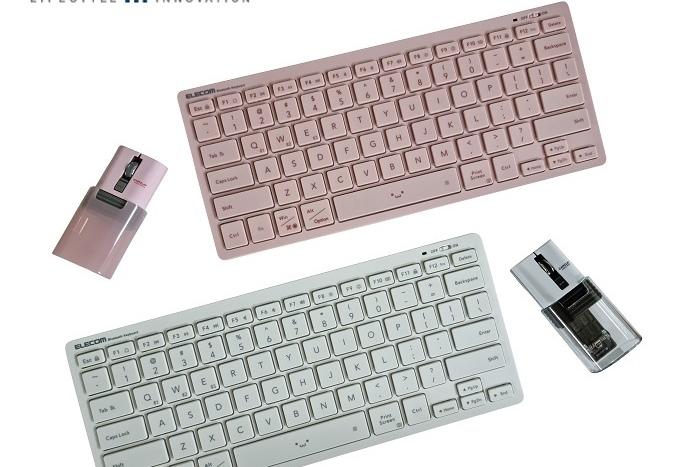 멀티 페어링 블루투스 슬림 키보드 + 블루투스  초소형 캡클립 마우스