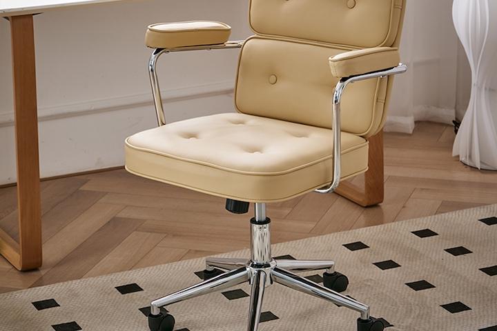 [해외] 미드센추리 컴퓨터의자 인테리어 비스켓 쿠션체어