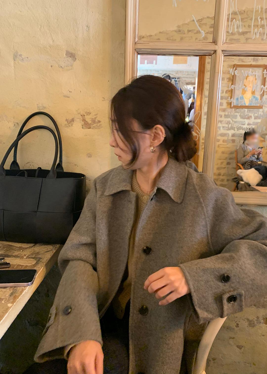 Oct birkin handmade wool coat_Charcoal