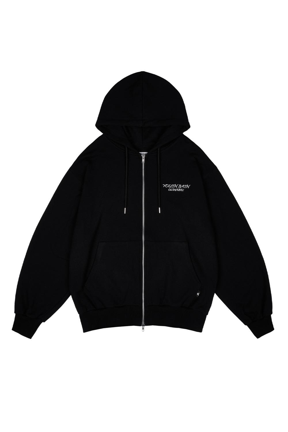 YB X Oliwa Over-fit Hooded Zip-Up_BLACK