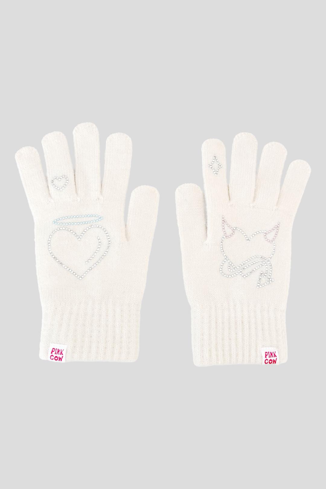 Angel & Devil gloves (ivory)