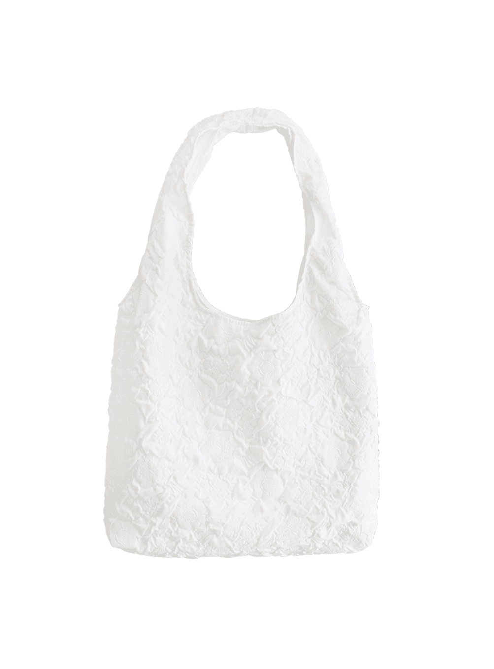 WHITE JACQUARD BAG