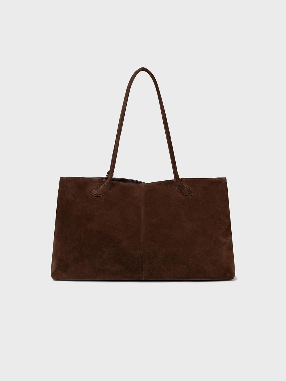 [10/4 OPEN] HARICOT BAG_SUEDE BROWN