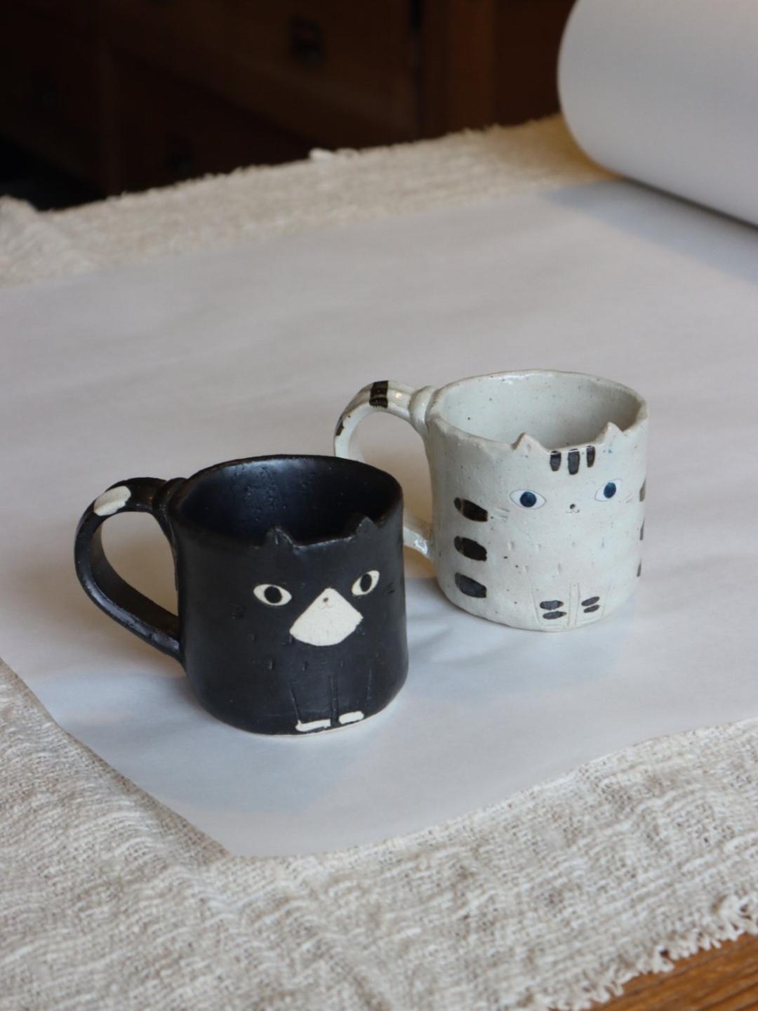 카네산 네코 머그컵_2colors