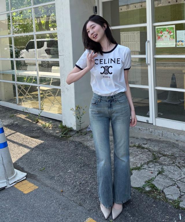 실루엣 [만장 돌파!!/인생데님 등극]제니 헐리우드 시와 워싱 연청데님