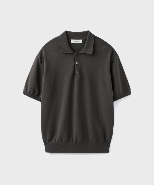 HARD TWIST COMFORT POLO KNIT [MUD]