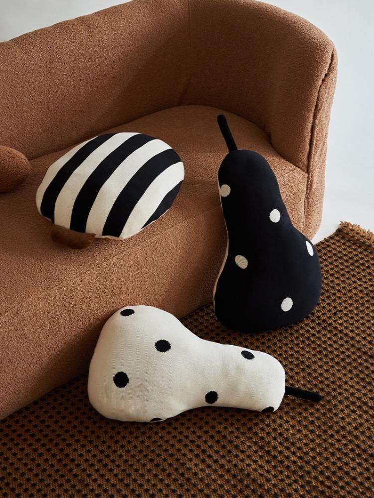 creahome 크레아홈 wonderland 땡땡이 호박 도토리 포인트 니트 거실 쿠션