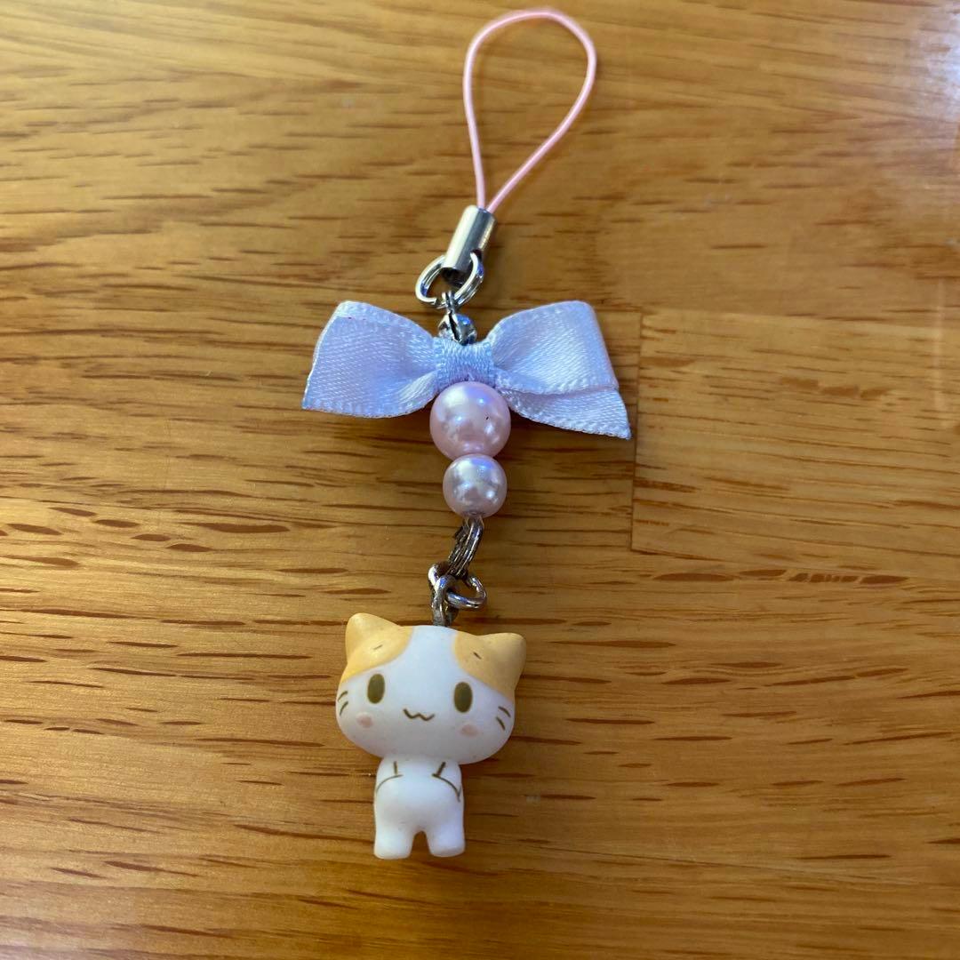 レア マシュマロにゃんこ　ストラップ