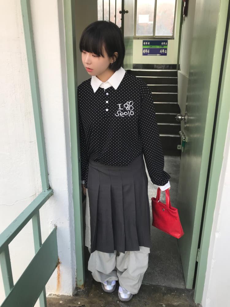 LOVE DOT KARA T (BLACK / GRAY)