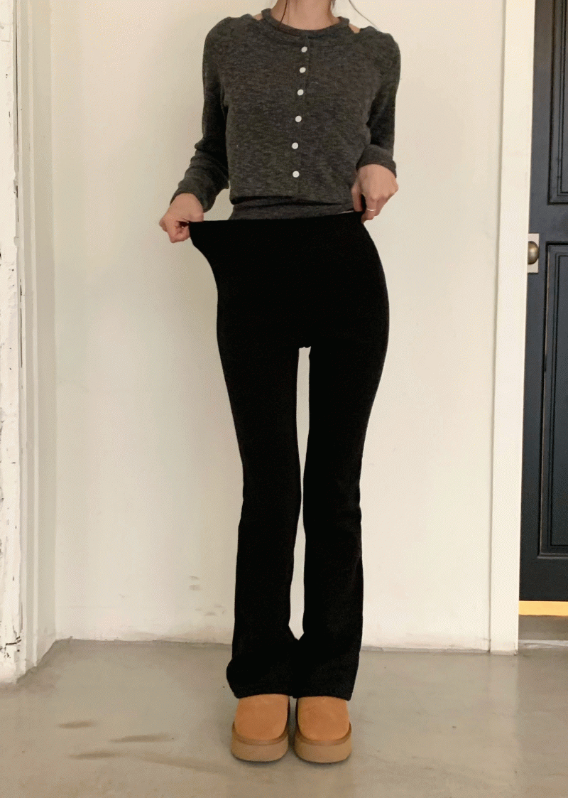 로브씨엘 [ 기모안감 ] 메리 롱 부츠컷 트레이닝 PT