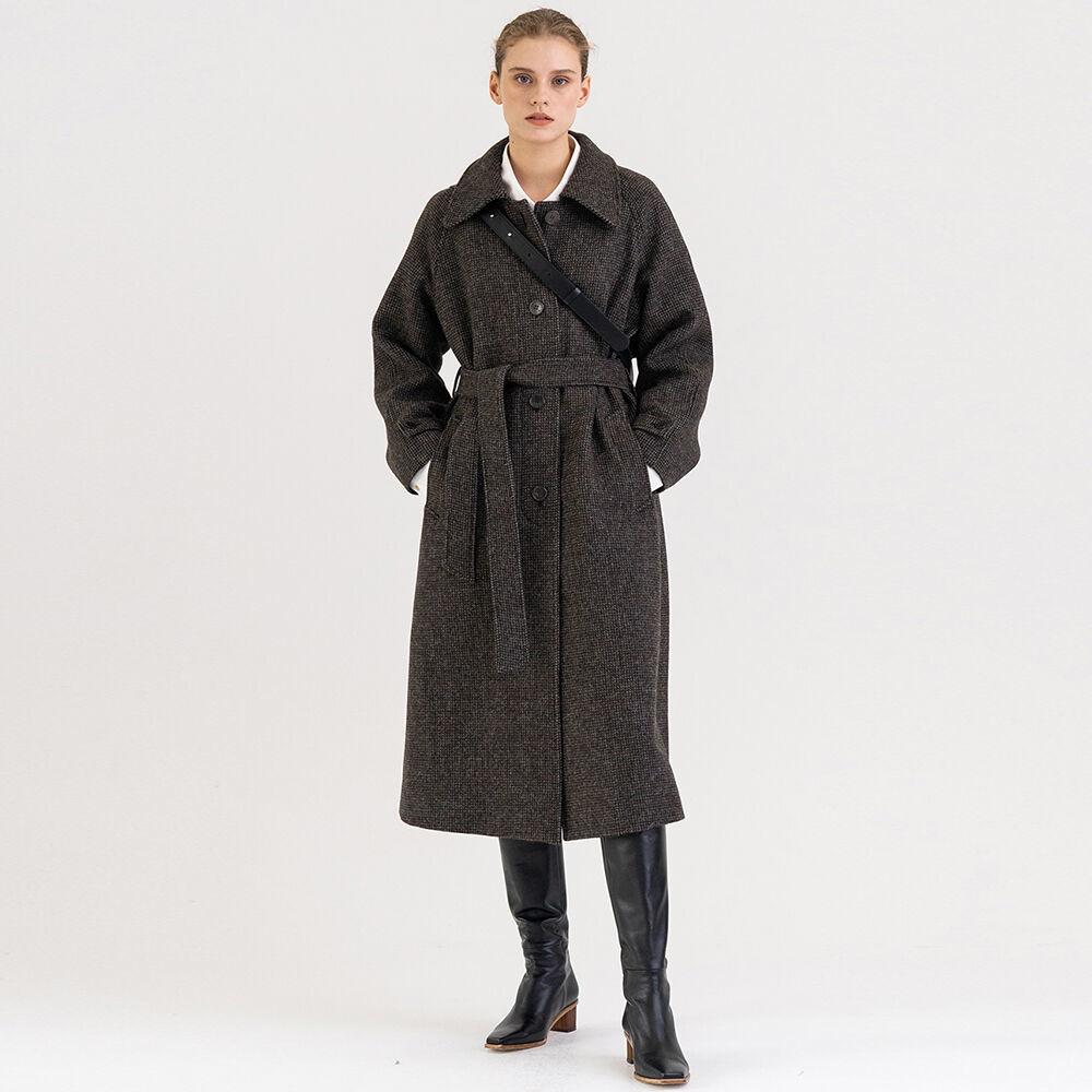 FW21 Merino Wool Single Coat Deep-forest