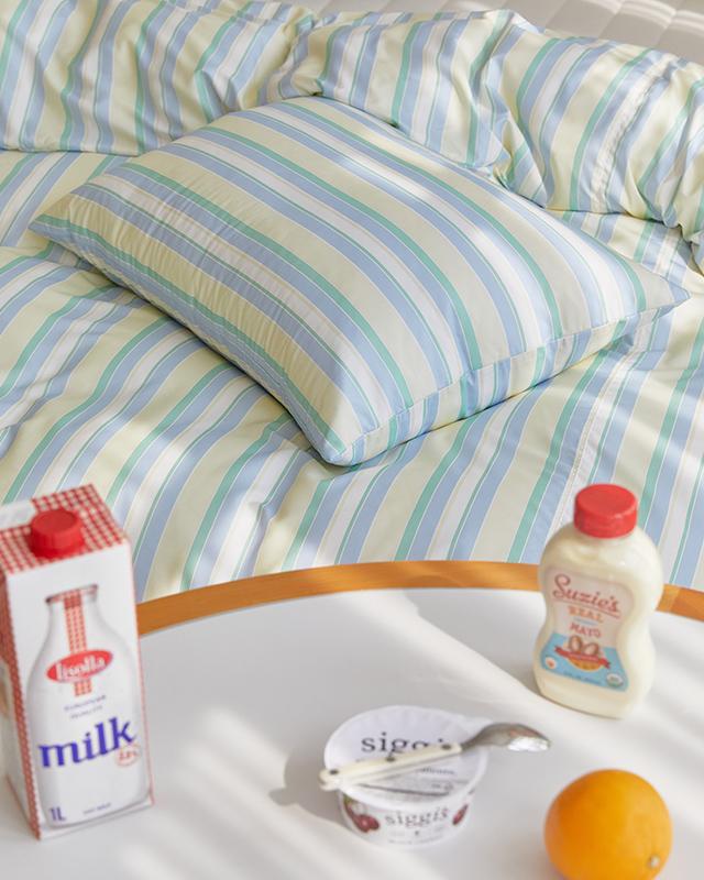 [아울렛특가] 보송보송 턴테이블 먼지없는 이불커버-믹스테이프(SS/Q/K)