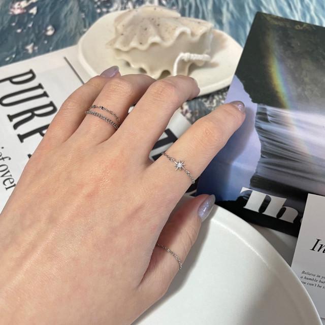 [써지컬/핸드메이드] 메테오 체인링 / Meteor Chain Ring