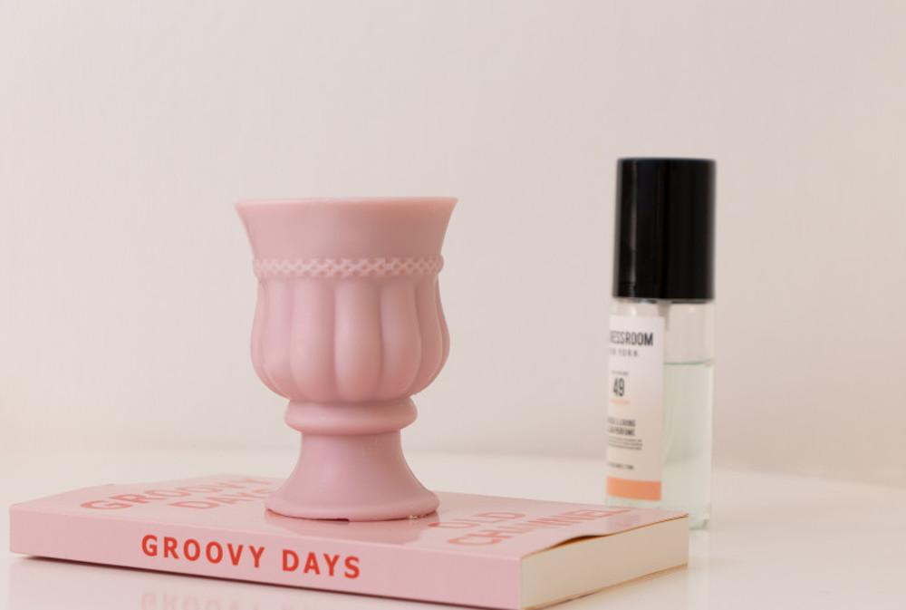 실리콘몰드 앤틱글라스 촛대몰드 (양면입체형) - 빈티지 캔들 입체몰드