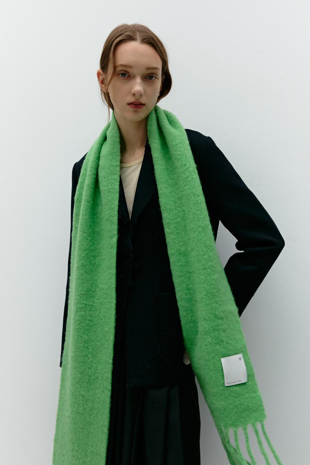 Chunky Scarf_Solid_Apple green