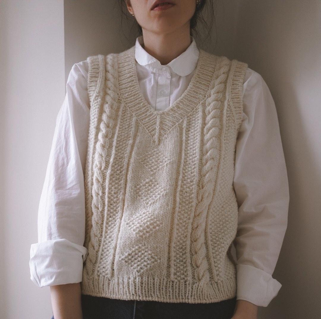 Lavinia vest 한국어 pdf 도안 — GREGORIA FIBERS