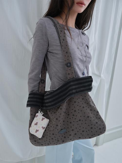 플립 슬리브 숄더백 Flip Sleeve Shoulder Bag (Charcoal)