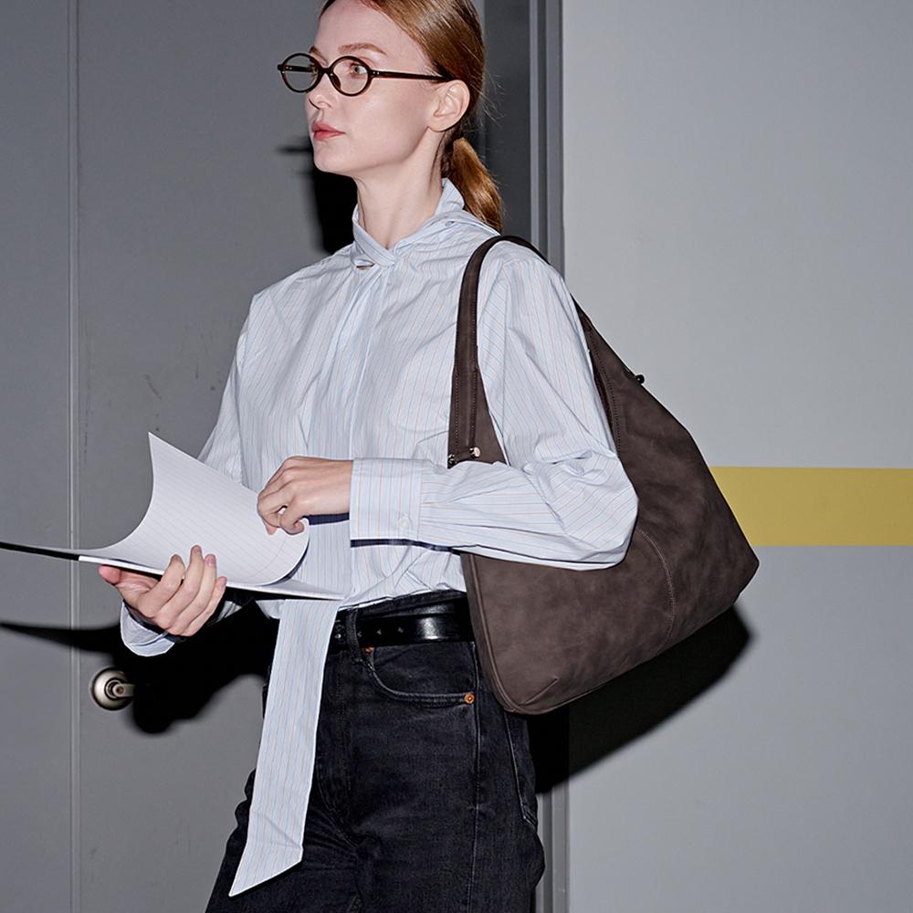 [해수 PICK]Matin hobo bag dark brown