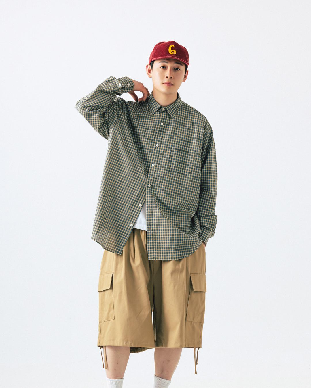 Vintage Check Overfit Shirt - Green