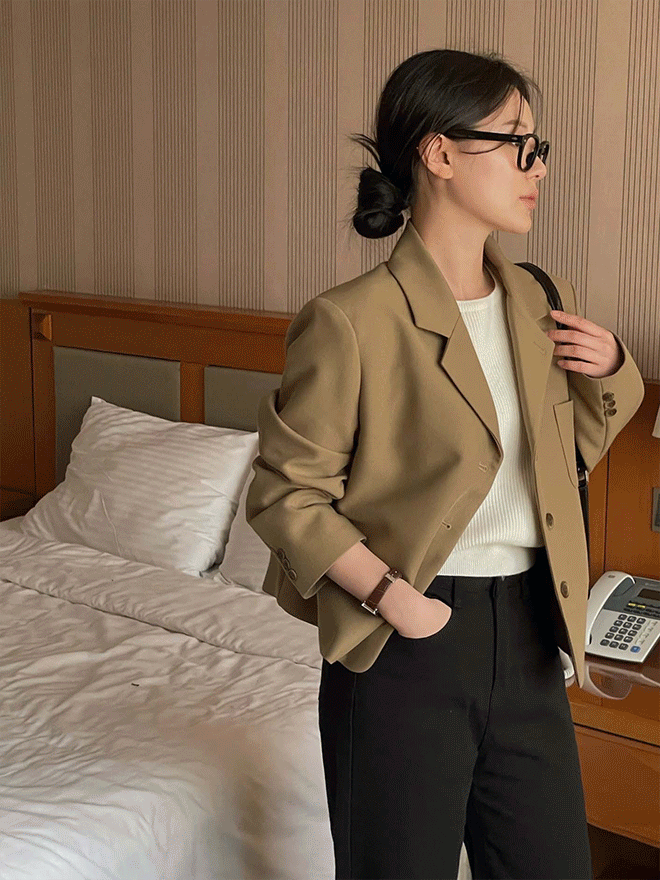 샌드 모던 자켓