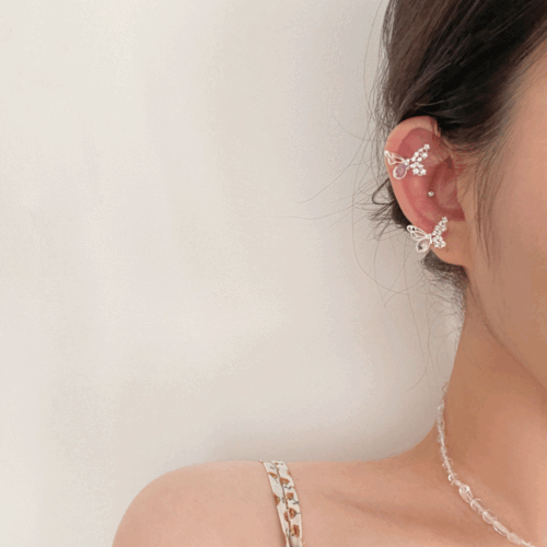 [무배] 버터플라이 포인트 나비 큐빅 피어싱