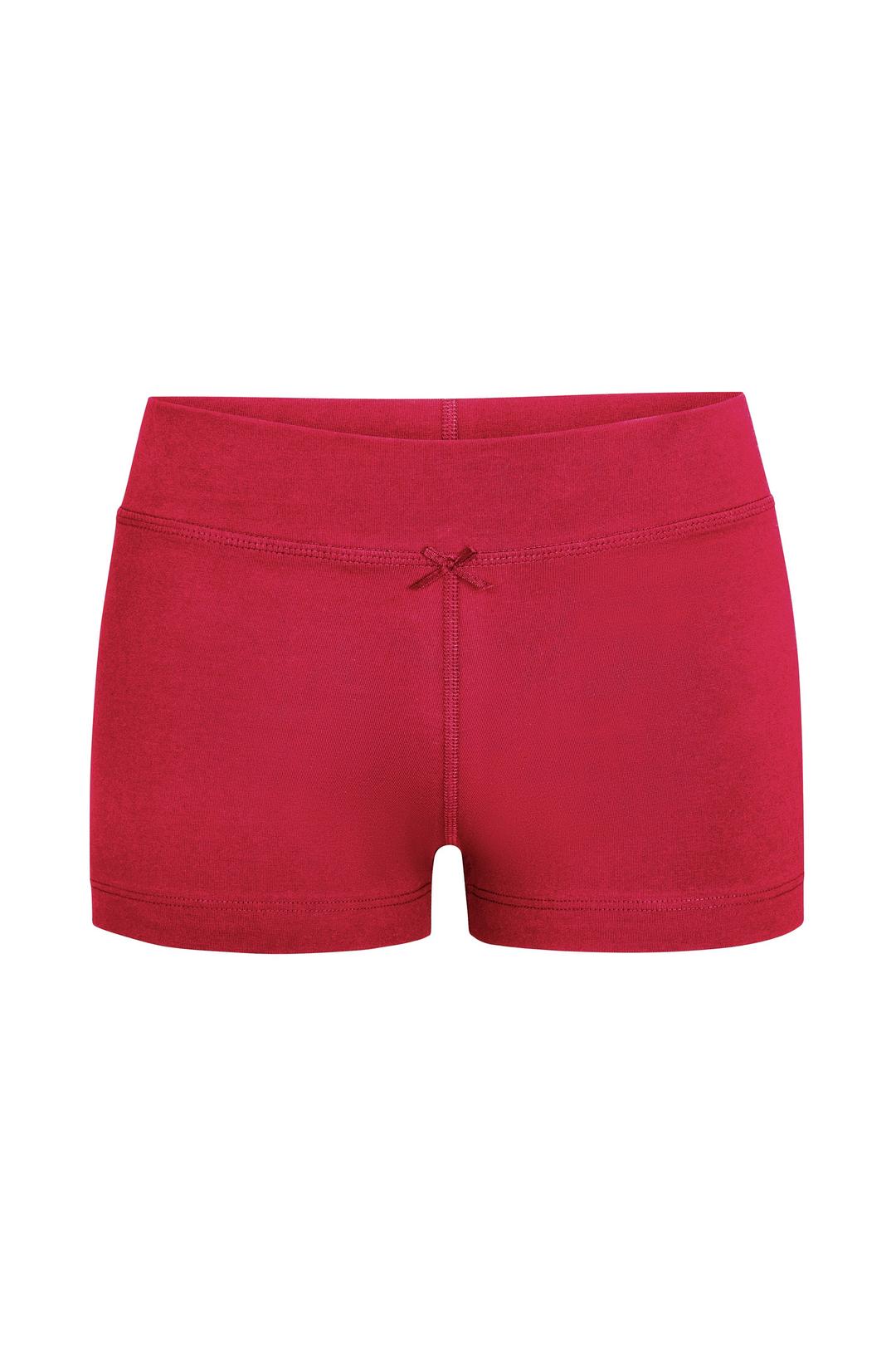 LOUNGE BIKE SHORTS IN CHERRY - XS / Cherry