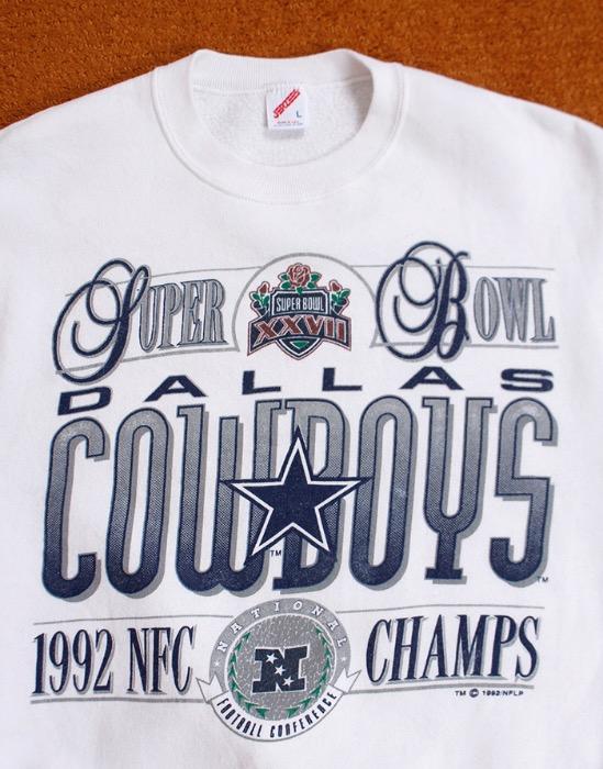 92's Super Bowl Champs Dallas Cowboys Vintage Sweat Shirt ( 50/50 , Made in U.S.A. , L size )