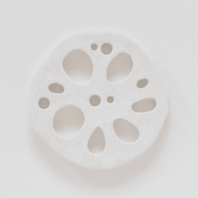 연근 냄비받침 - 크림