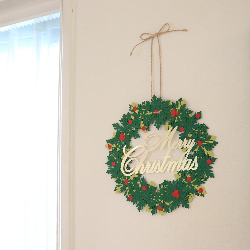 페이퍼 크리스마스 리스