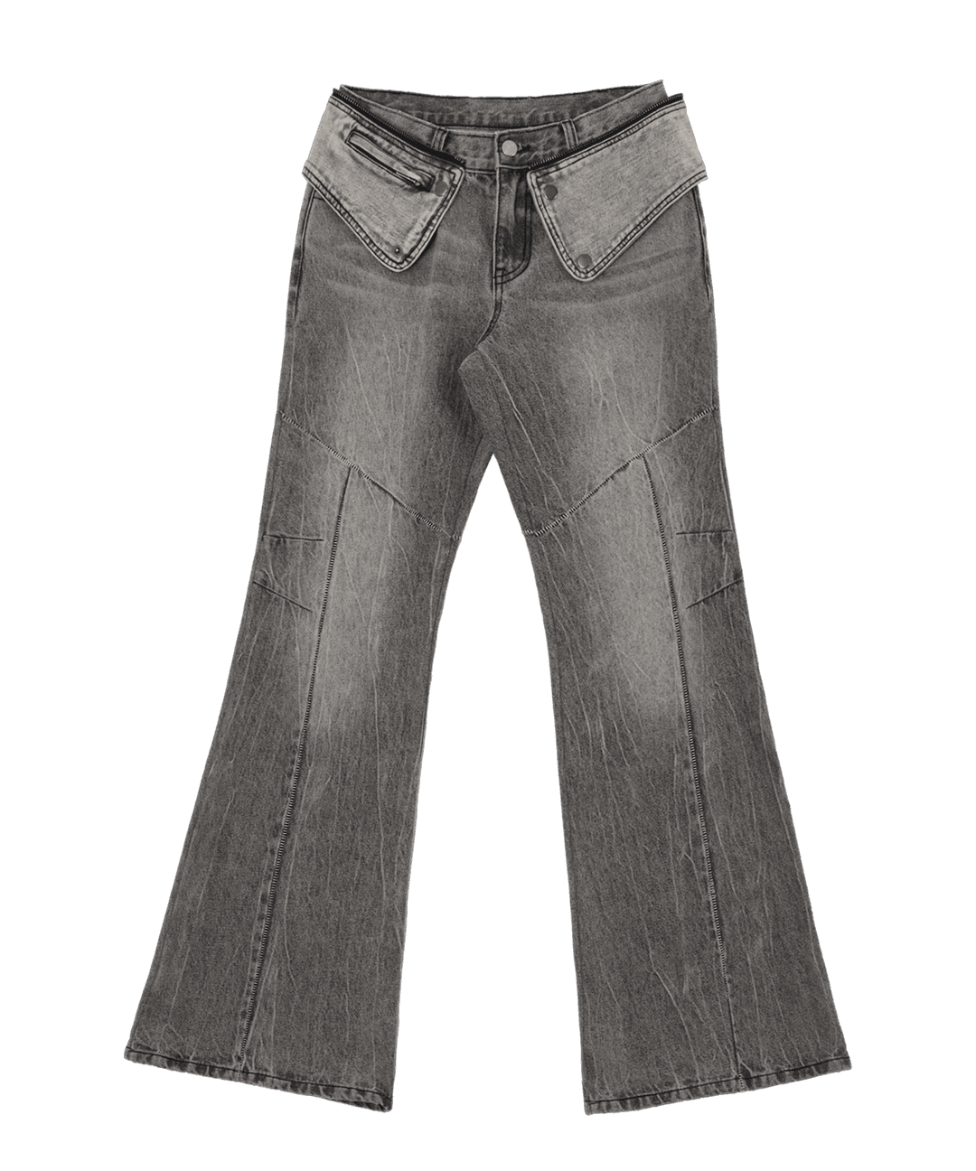 [3/20 예약배송] Crack Washed Denim Pants / Grey