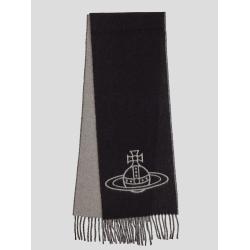 FW22 비비안웨스트우드 스카프 Vivienne Westwood Black Scarf Black 81030006W0023N401