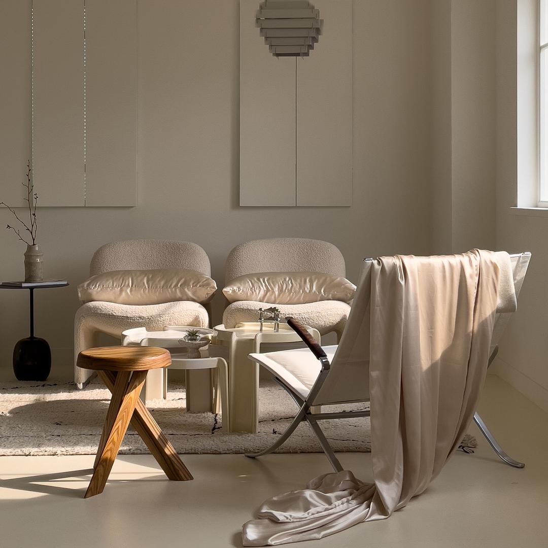 실키 새틴 베딩 - 이불커버 (S,Q,K) 라이트 골드