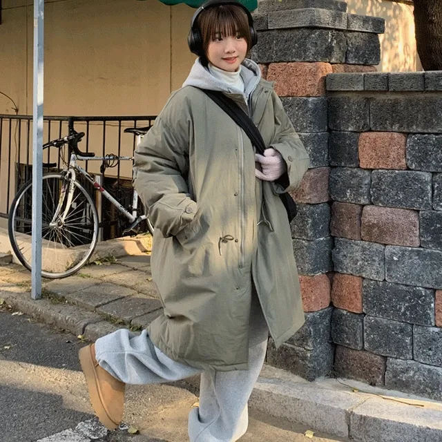 [UNISEX]도톤 겨울롱야상