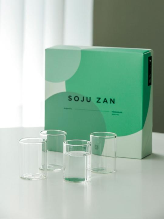 비젼글래스 소주잔 선물세트 (4 PCS)