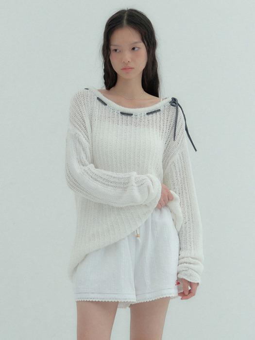 루미뇽 Lumignon original ♥ Mellow Heart Tulle Top
