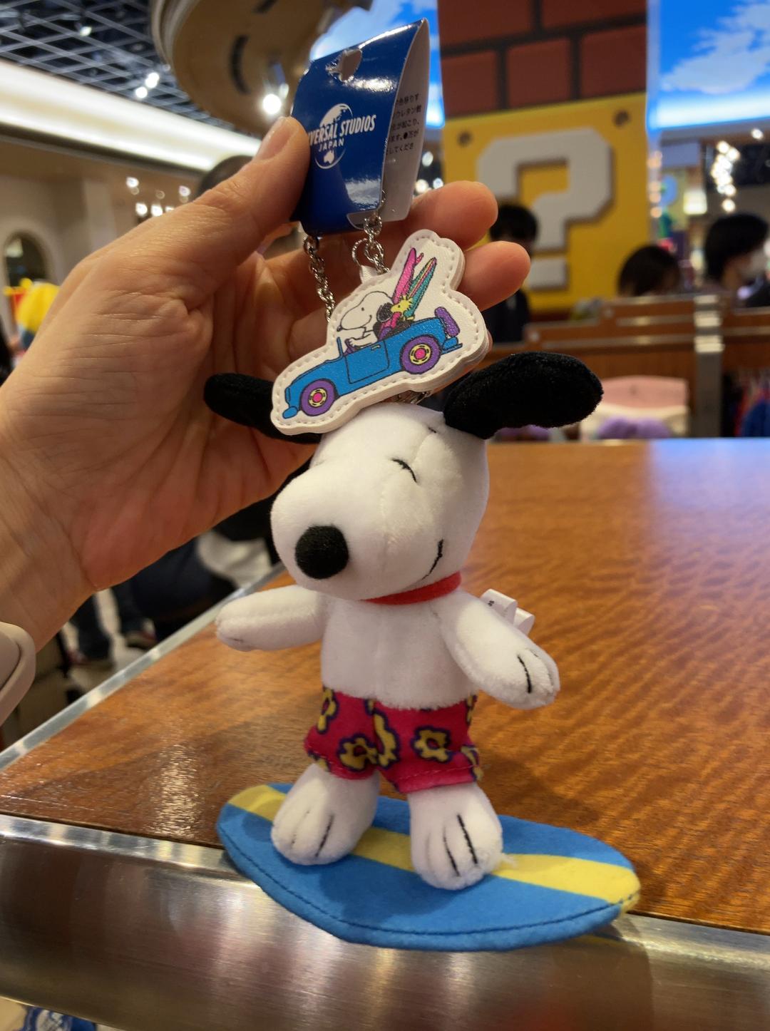 USJ 서핑 보드 타는 스누피 키홀더